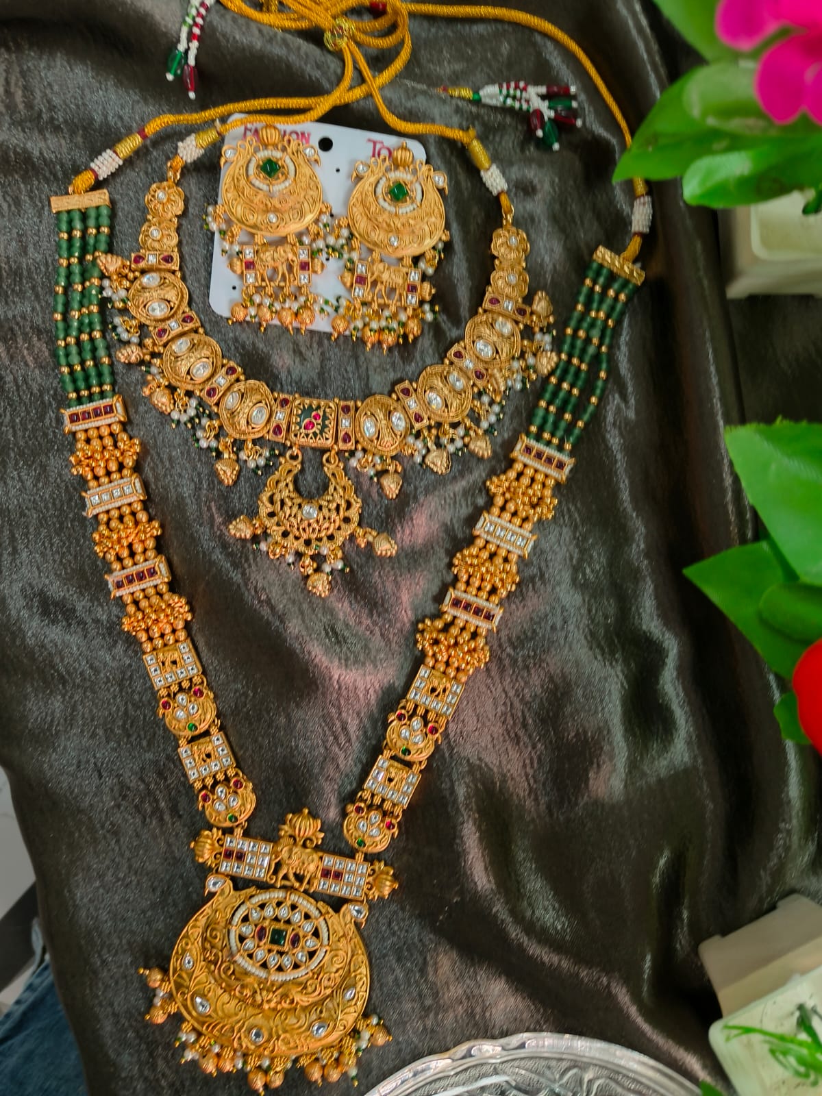 Traditional Maharani Style Long Necklace set